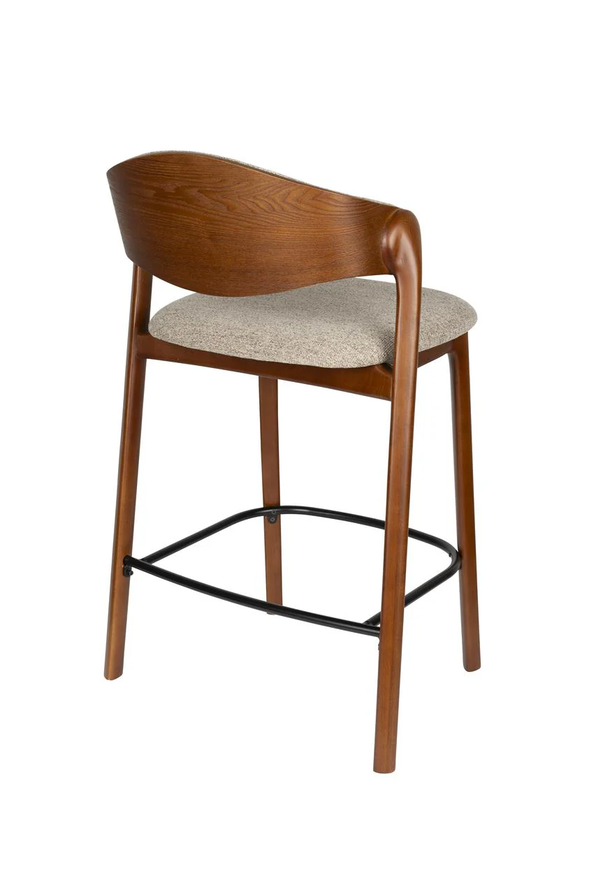 Babington Counter Stool Walnut - Image 4