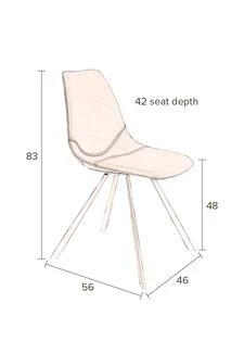 Brown Franky Chair - Image 4