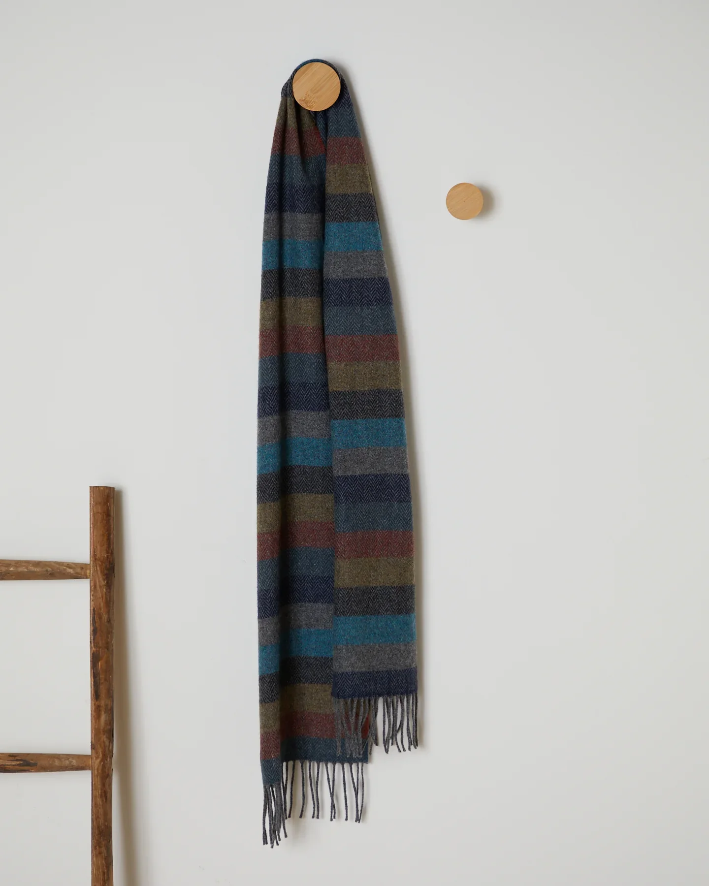 Foxford Armada Stripe Lambswool Scarf - Image 3