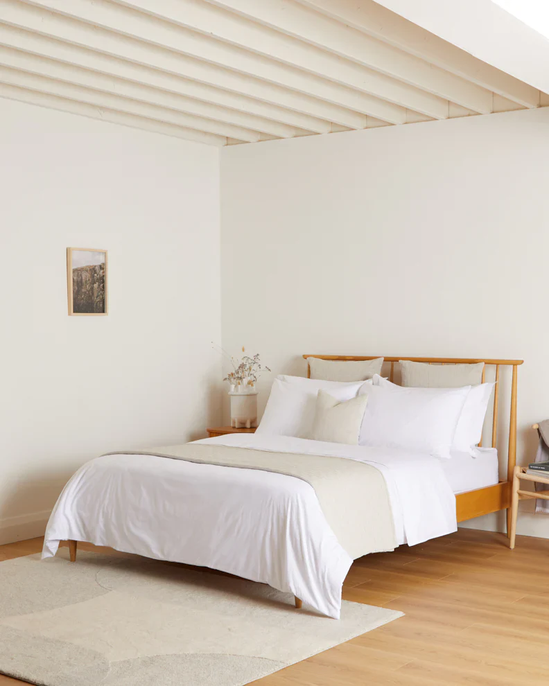 Foxford Classic White Cotton Duvet Cover - Image 3