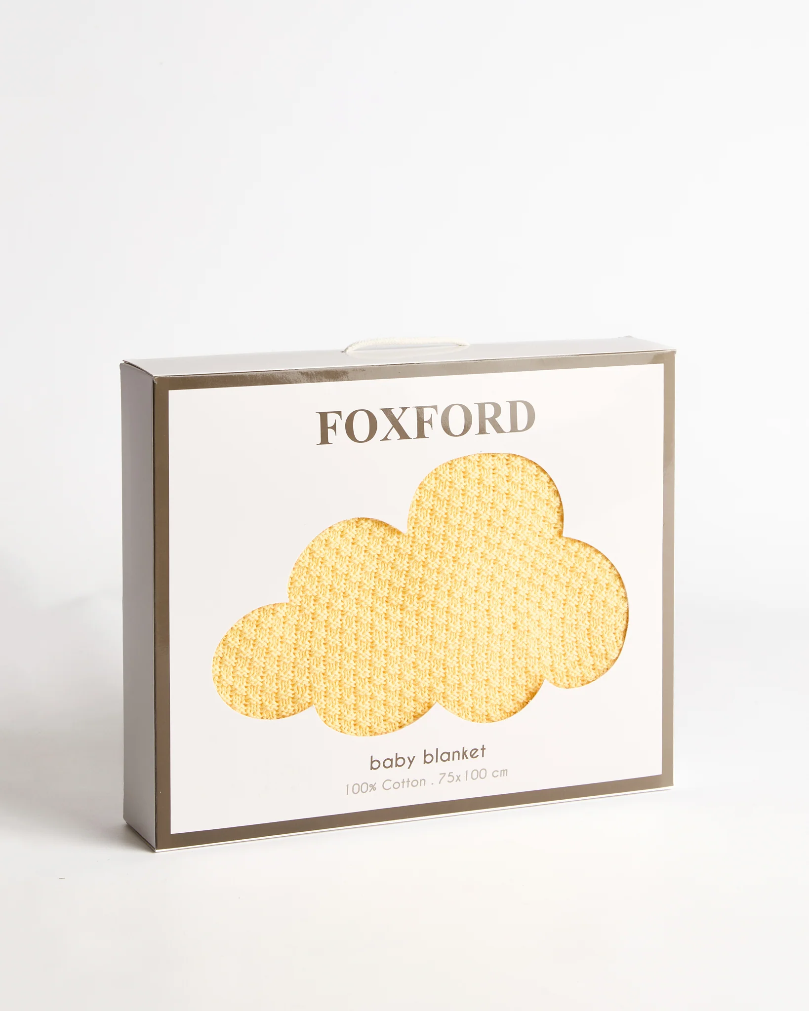 Foxford Cellular Cotton Baby Blanket - Yellow - Image 3