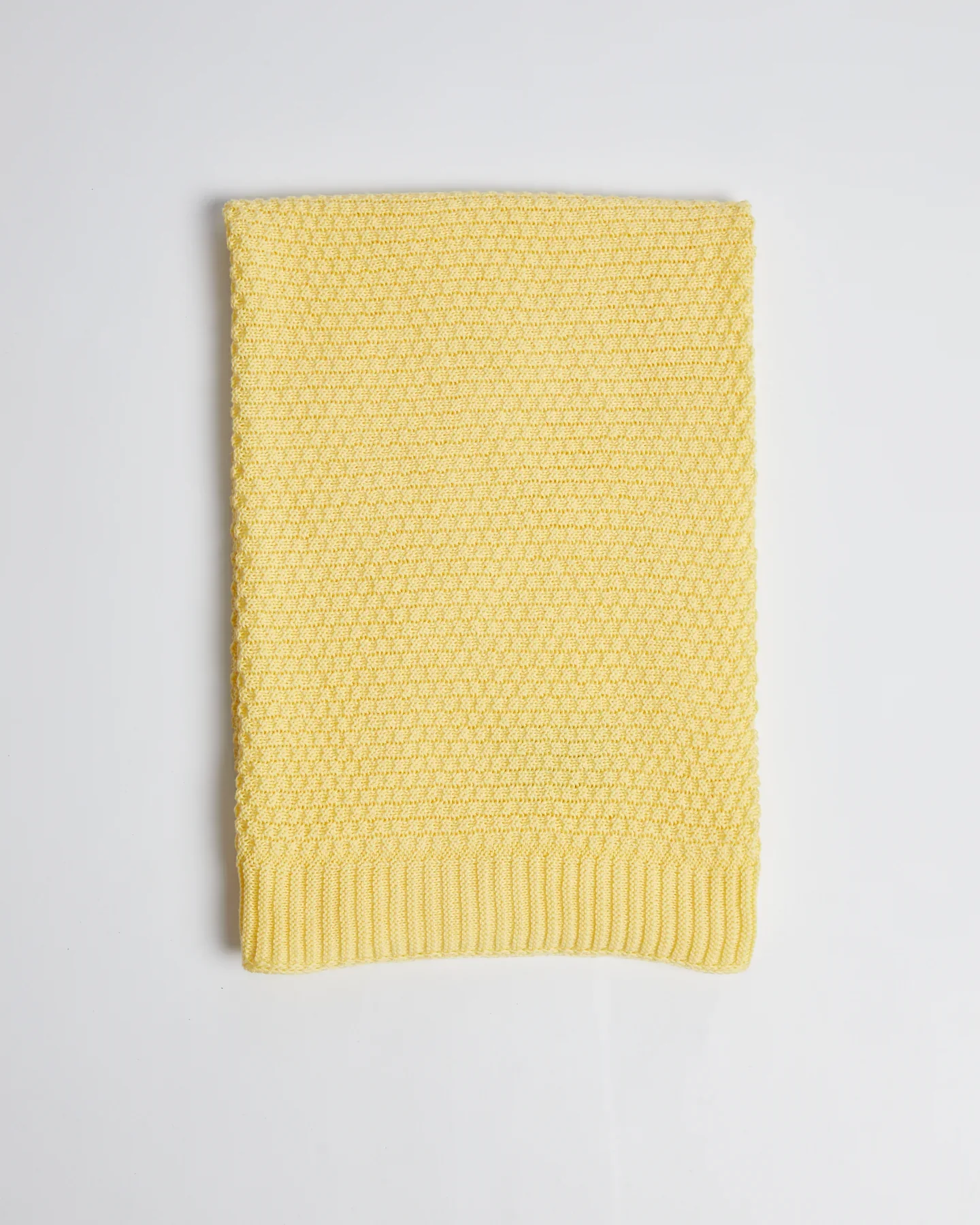 Foxford Cellular Cotton Baby Blanket - Yellow - Image 4
