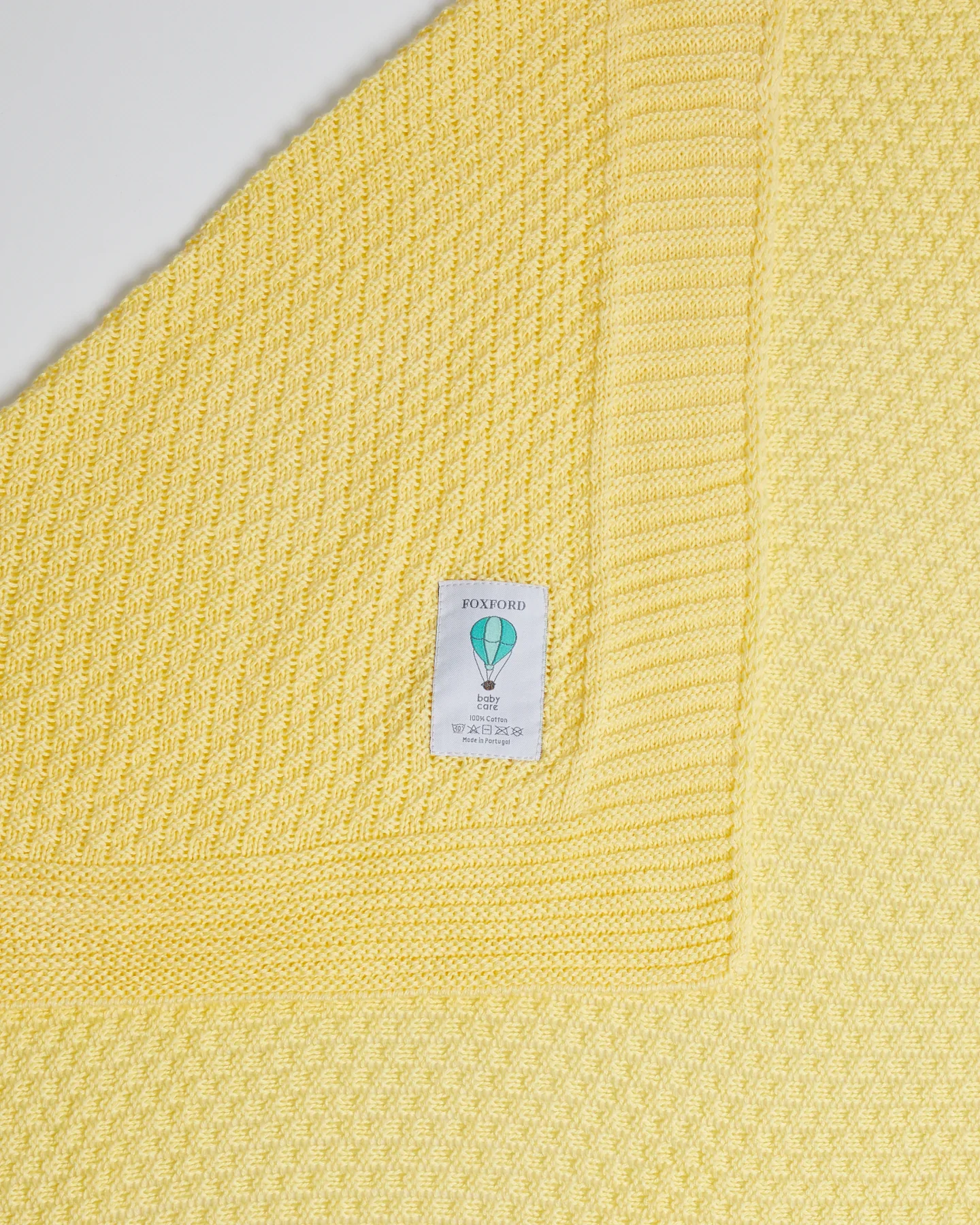 Foxford Cellular Cotton Baby Blanket - Yellow - Image 5