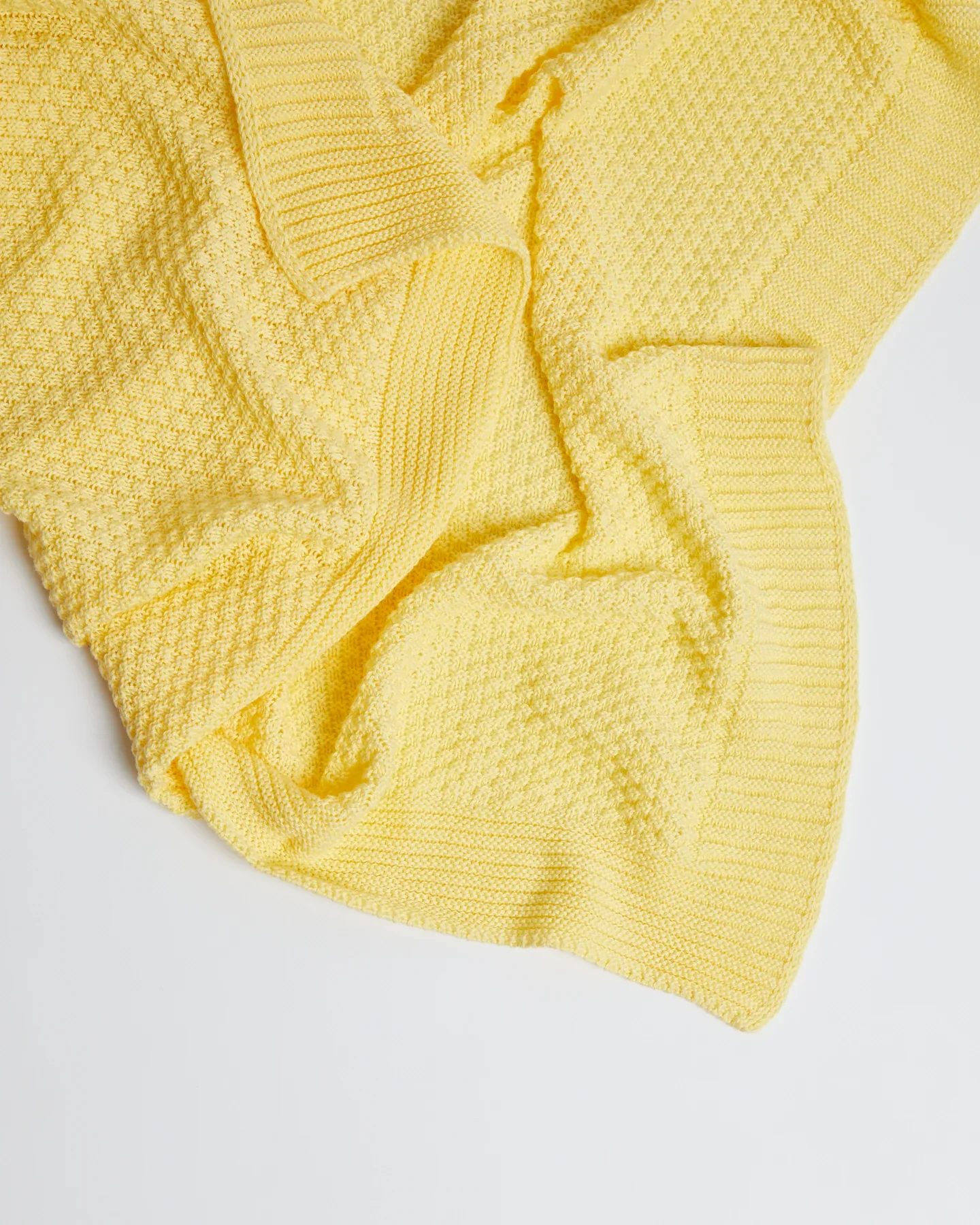 Foxford Cellular Cotton Baby Blanket - Yellow - Image 6