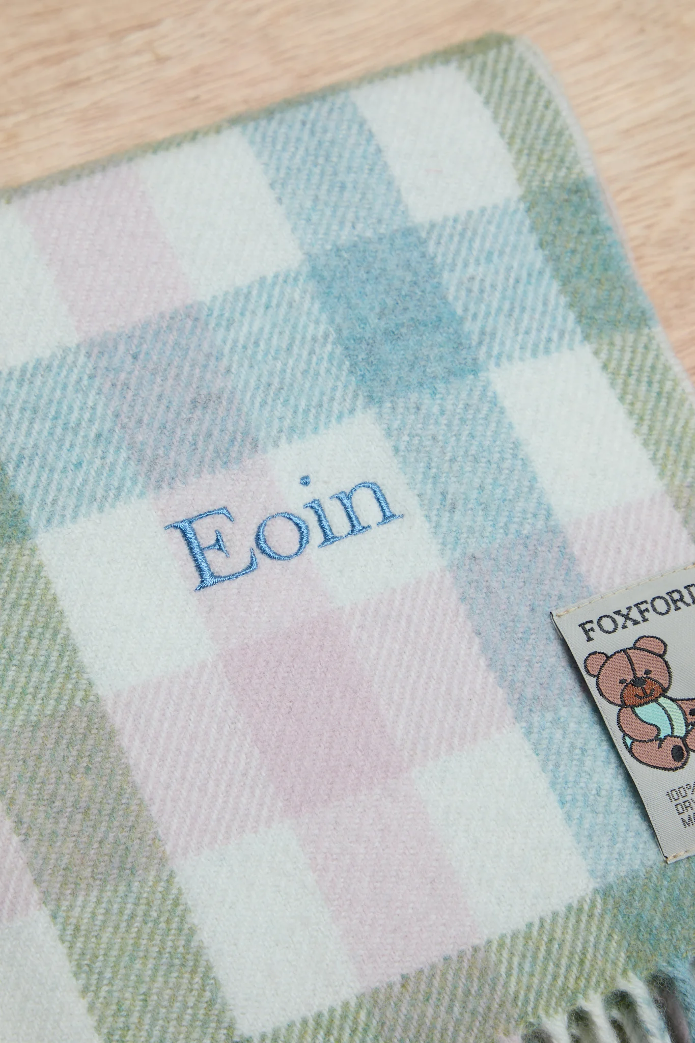 Foxford Cotton Baby Blanket - Cream - Image 12