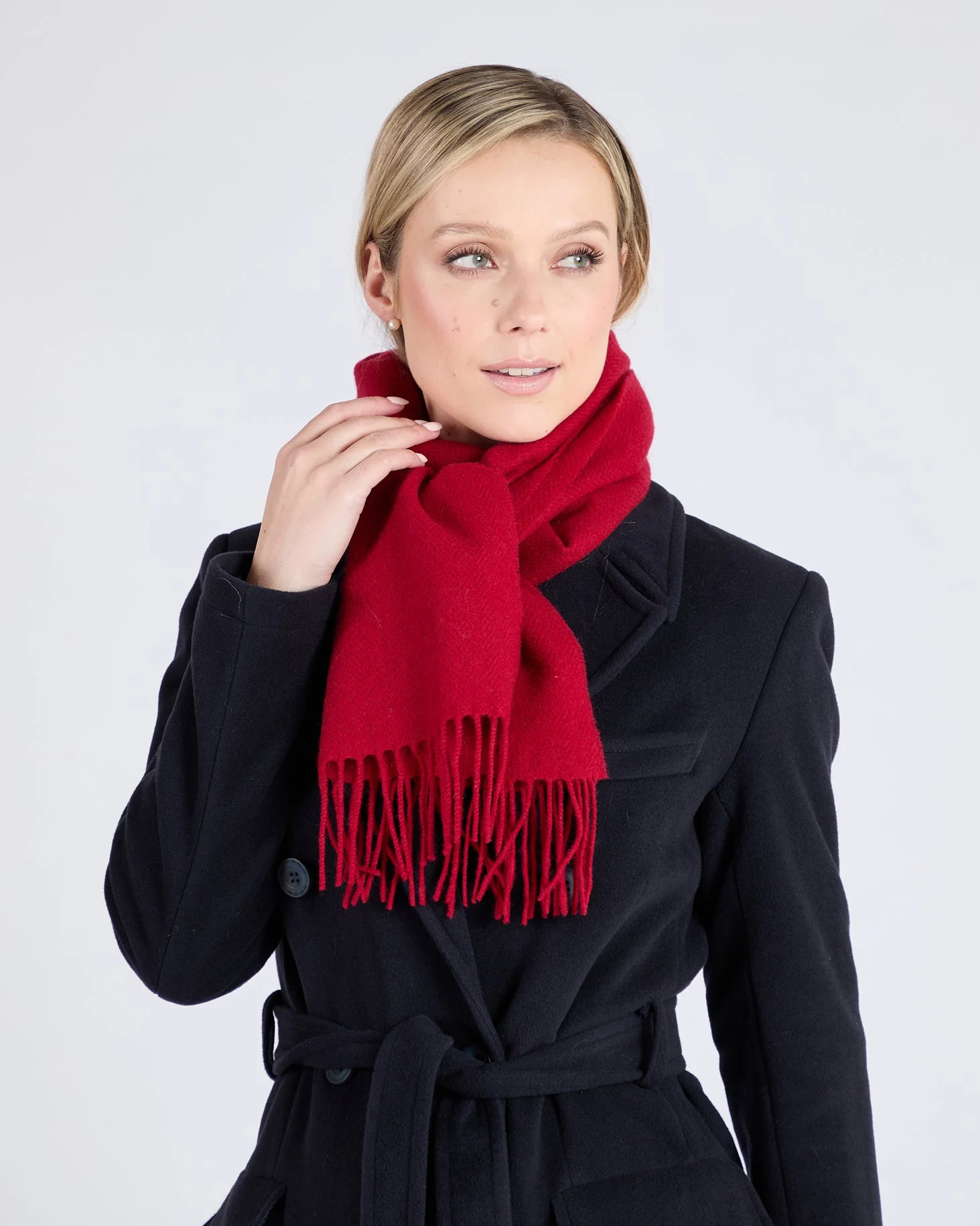 Foxford Dearg Lambswool Scarf - Image 3