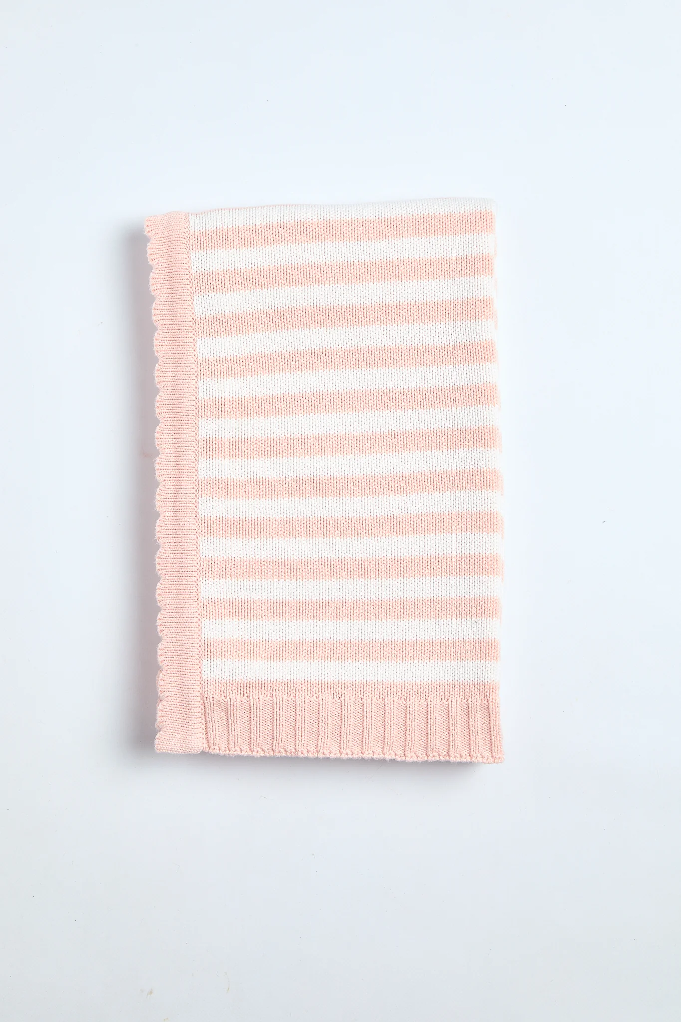 Foxford Pink Stripe Cotton Baby Blanket - Image 5