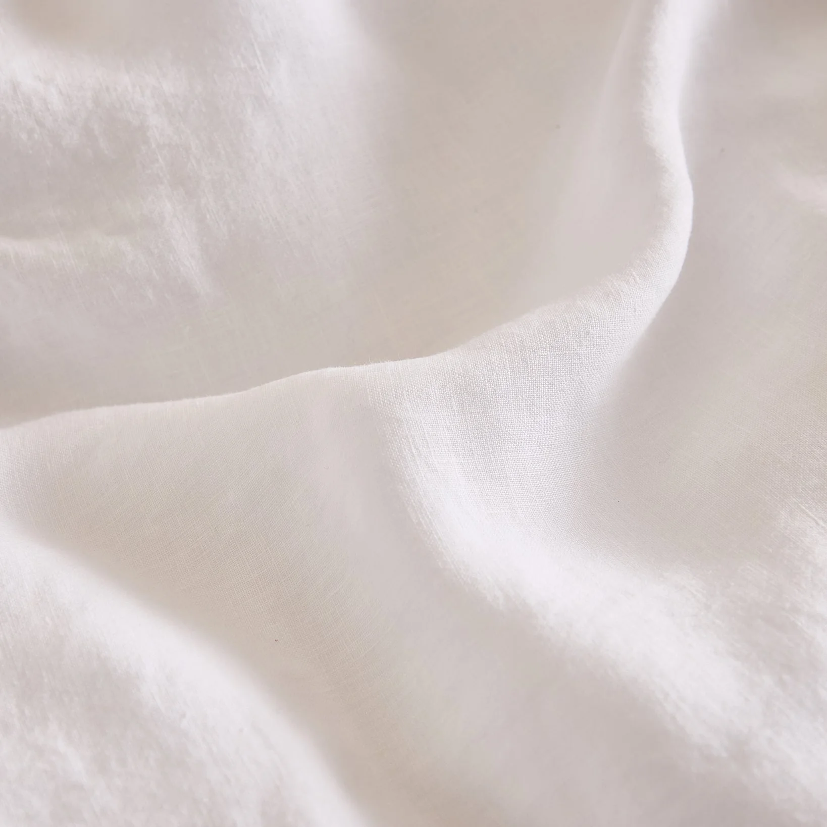 Foxford White Pure Linen Fitted Sheet - Image 3