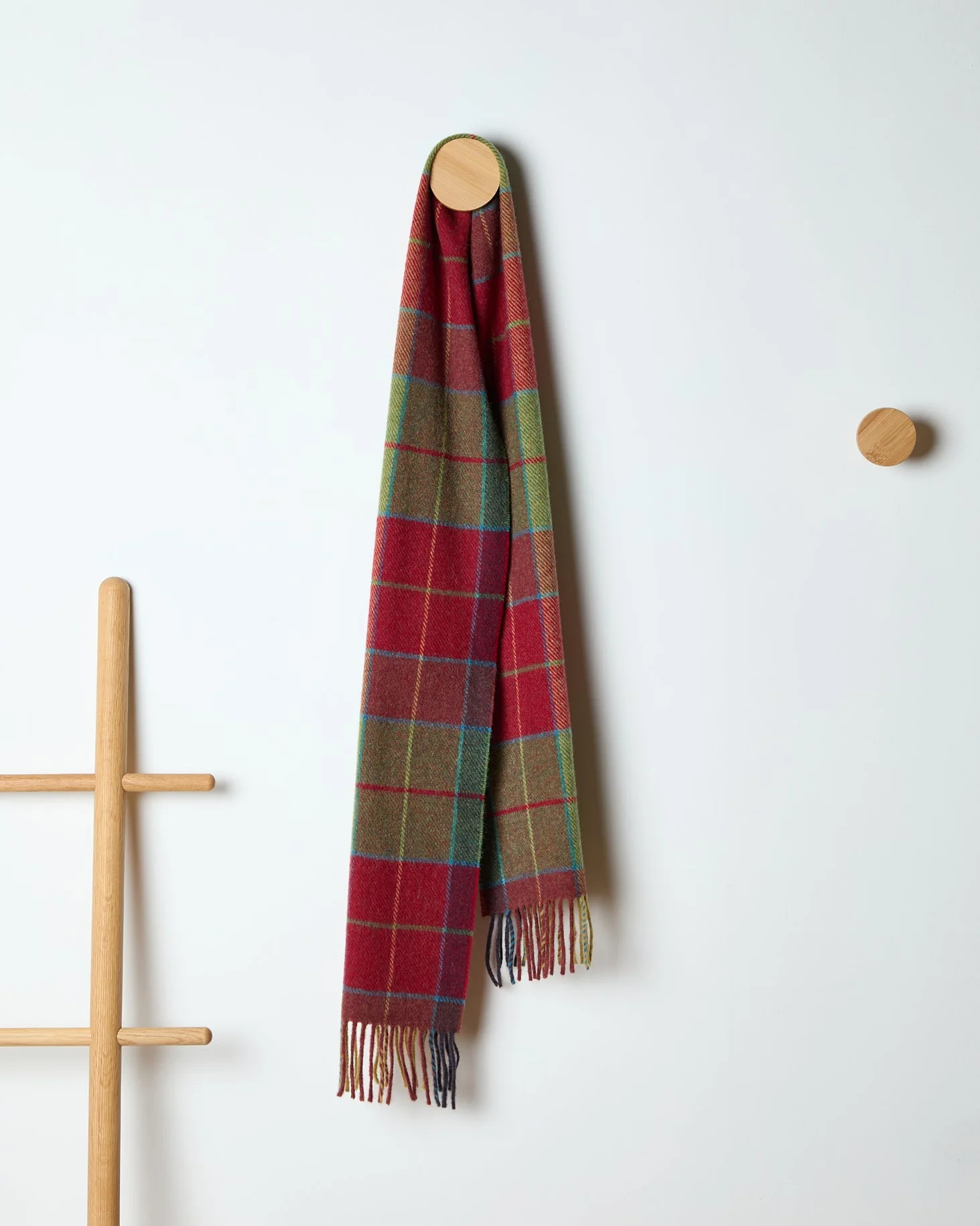Foxford Wicklow Tartan Lambswool Scarf - Image 3